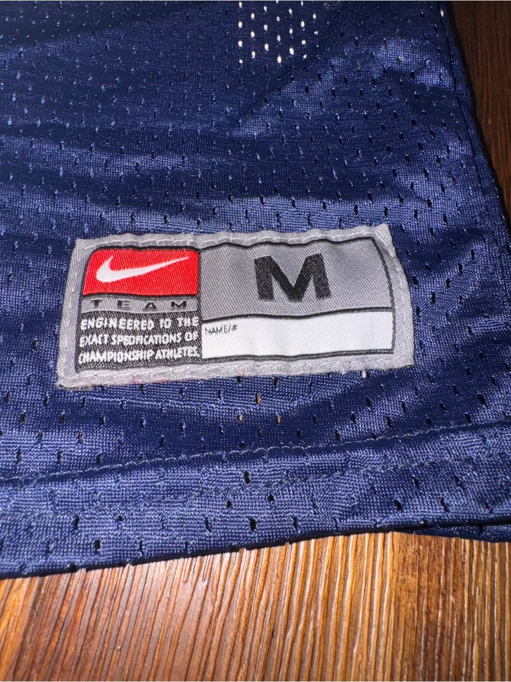 Nike Team Youth Medium Navy Mesh Football Practice Jersey